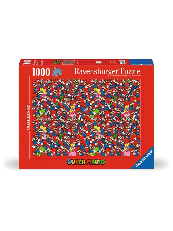 Ravensburger Puzzle 1.000 Teile Challenge Super Mario in bunt