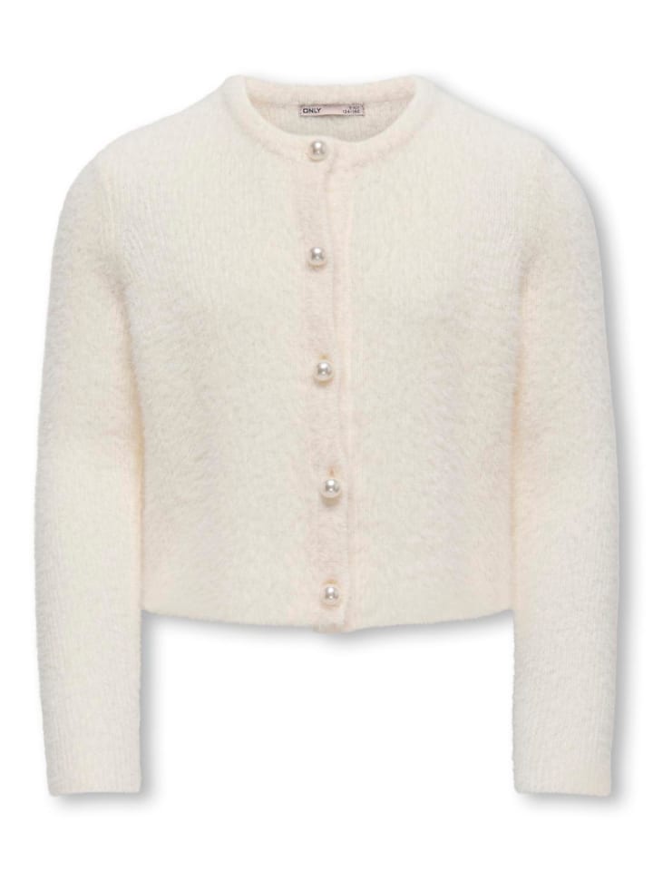 Strickjacke KOGPIUMO PETRA PEARL in cloud dancer