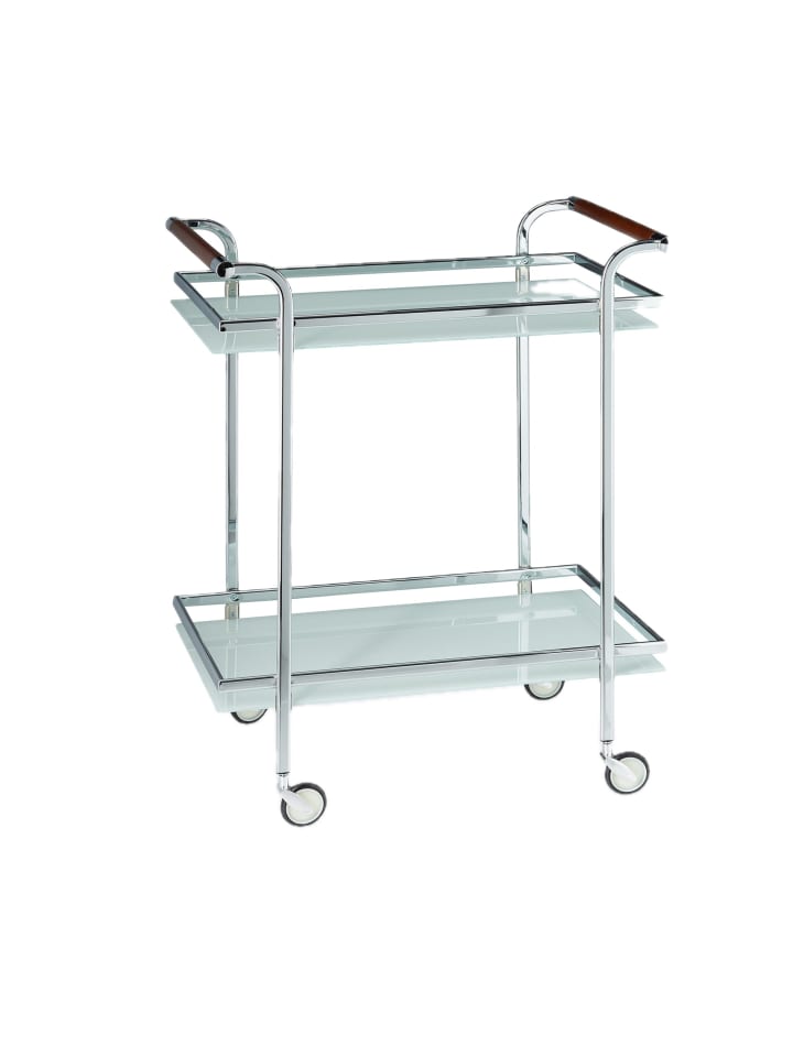 Servierwagen in Silber - (B)66 x (H)85 x (T)43 cm