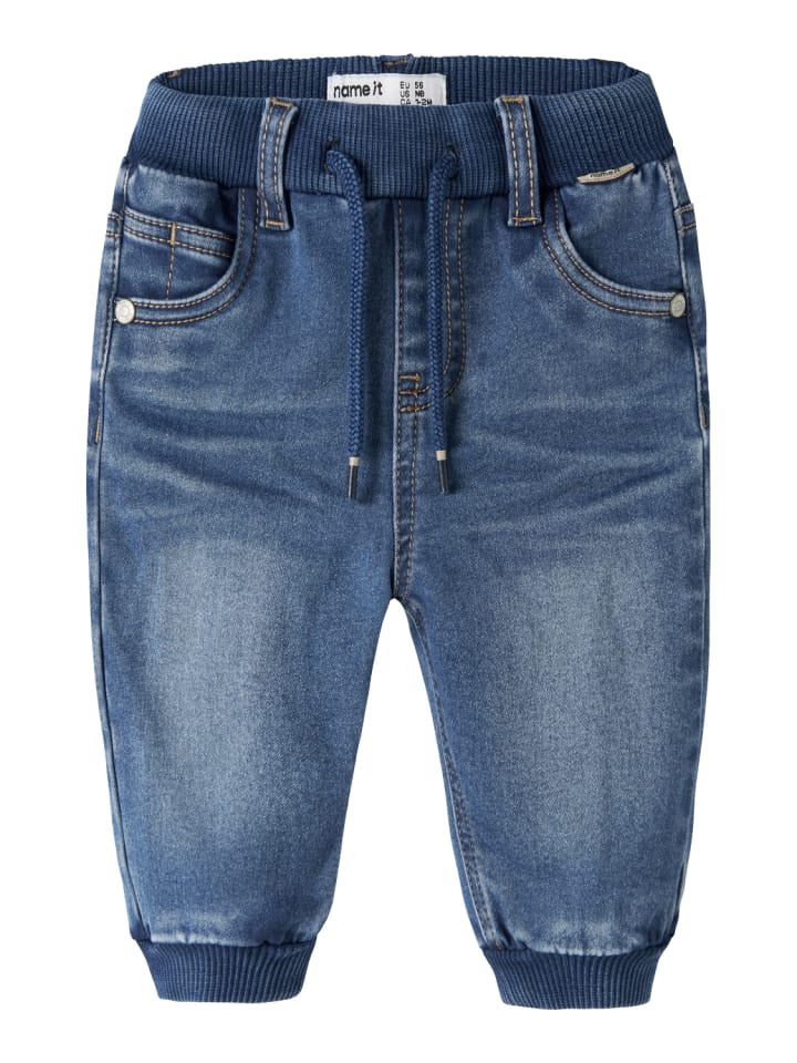 Thermojeans Nbmben mit Fleecefutter in medium blue denim