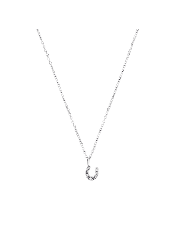 Kette mit Anhänger Silber 925, rhodiniert in silber