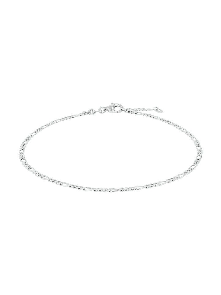 Fußkette Silber 925, rhodiniert in Silber