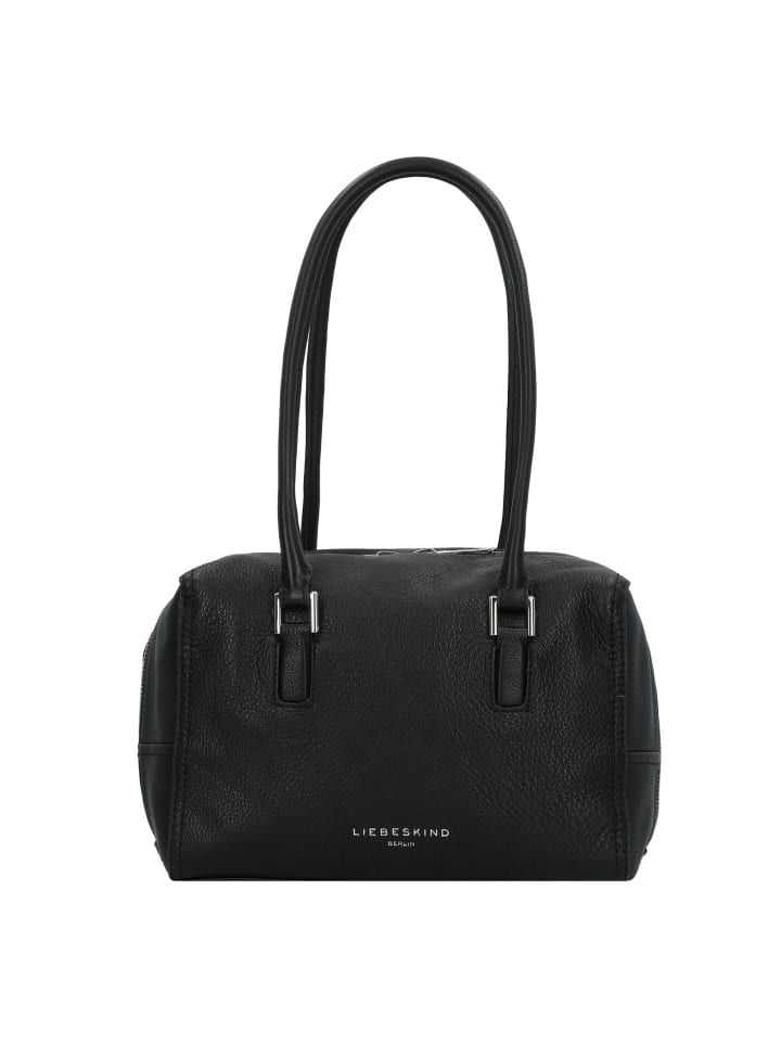 Kayla Schultertasche Leder 24 cm black