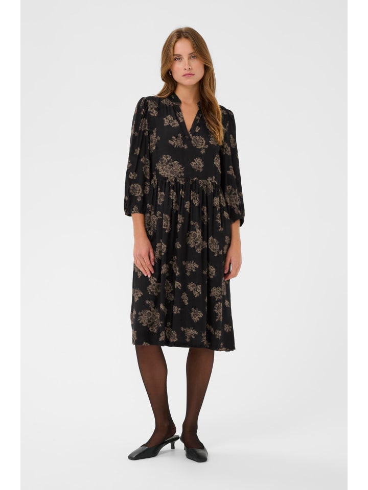 Kleid KAeverly Regular fit in Black_Brown Flowers