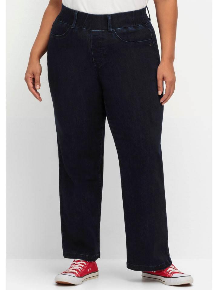Stretch-Jeans in dark blue denim