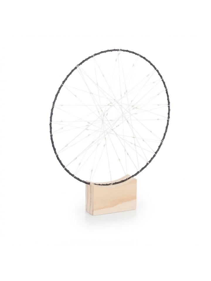 LED Ring Deko in Silber - Ø 25 cm