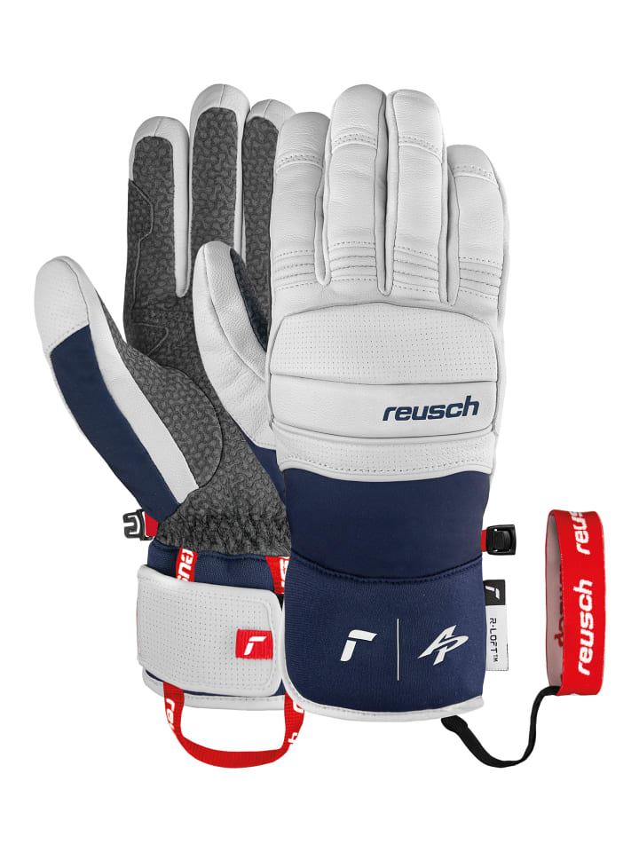 Fingerhandschuhe Alexis Pinturault in 1027 white/dress blue