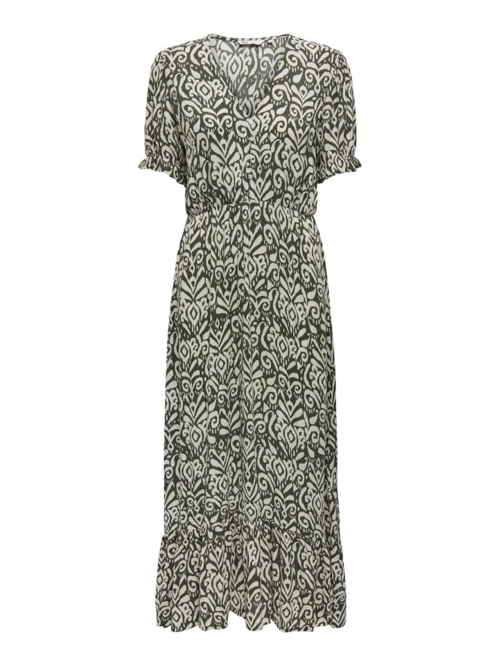 Langes Kleid mit Puffärmel ONLCHIANTI in Grün-2