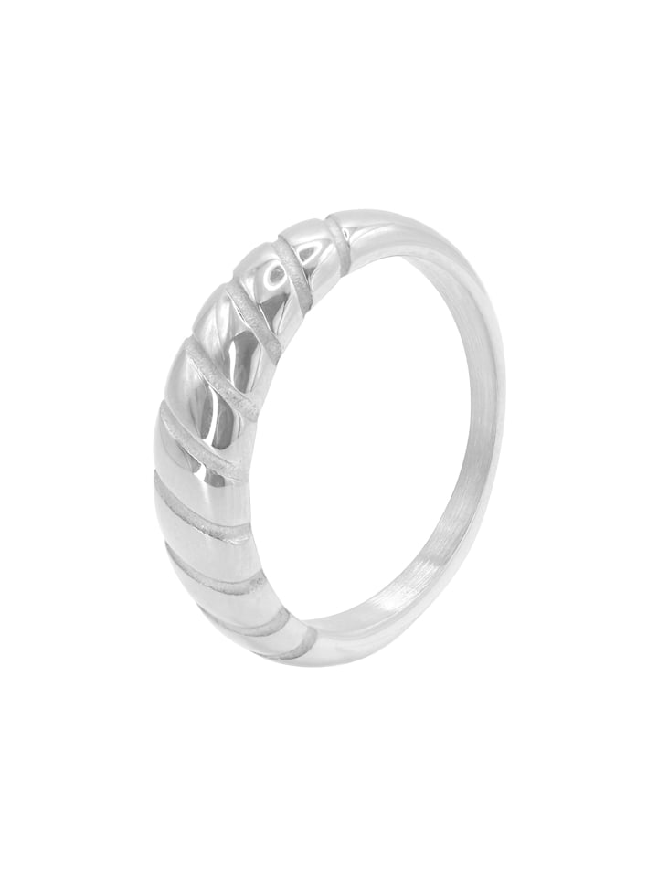 Fingerring Naso silberfarben in silberfarben poliert