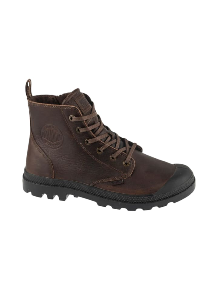 Palladium Pampa Zip Lth Ess in Braun