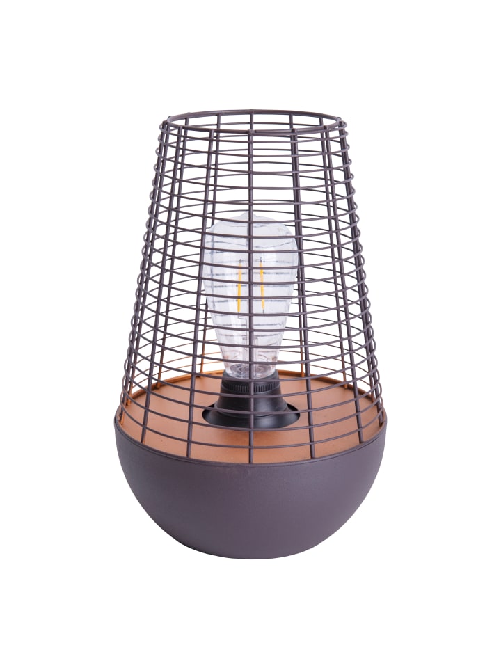 LED Solarleuchte "BALUMO" in schwarz - (L)18 cm x (B)18 cm x (H)27 cm