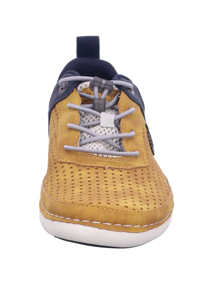 Sportlicher Schnürschuh in gelb