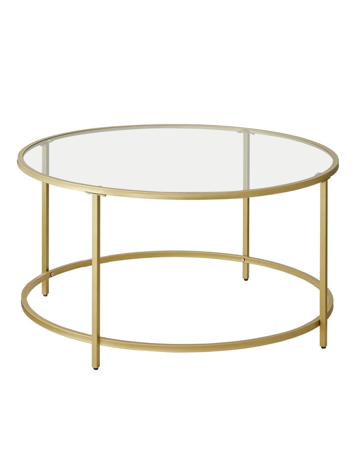 Couchtisch Baris in Gold - (B)84 x (H)45.5 x (T)84 cm