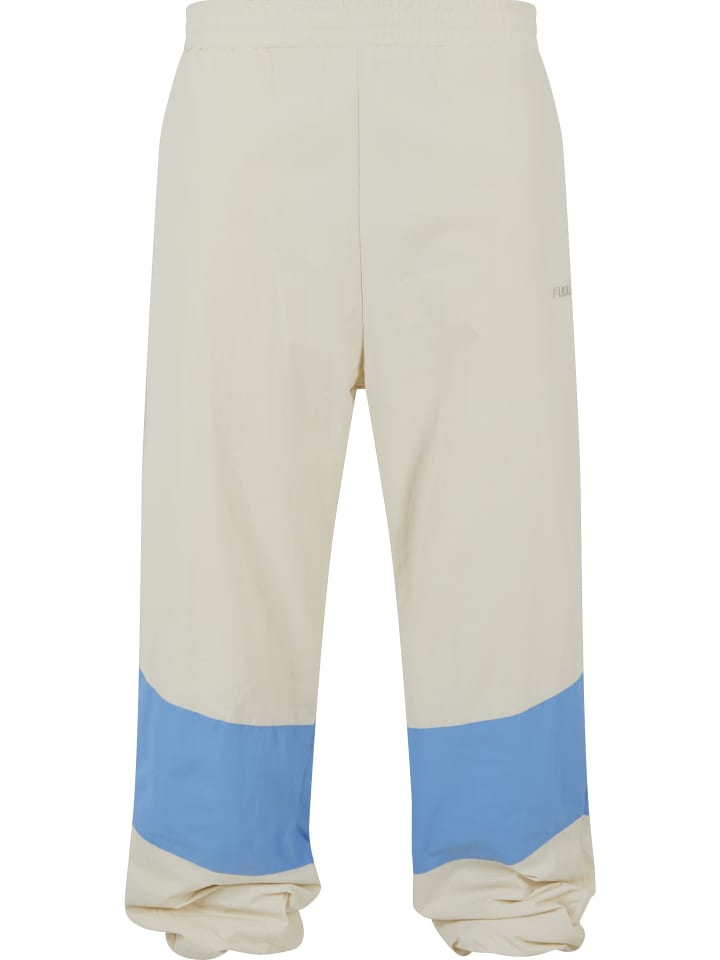 Track Pant in creme/light blue