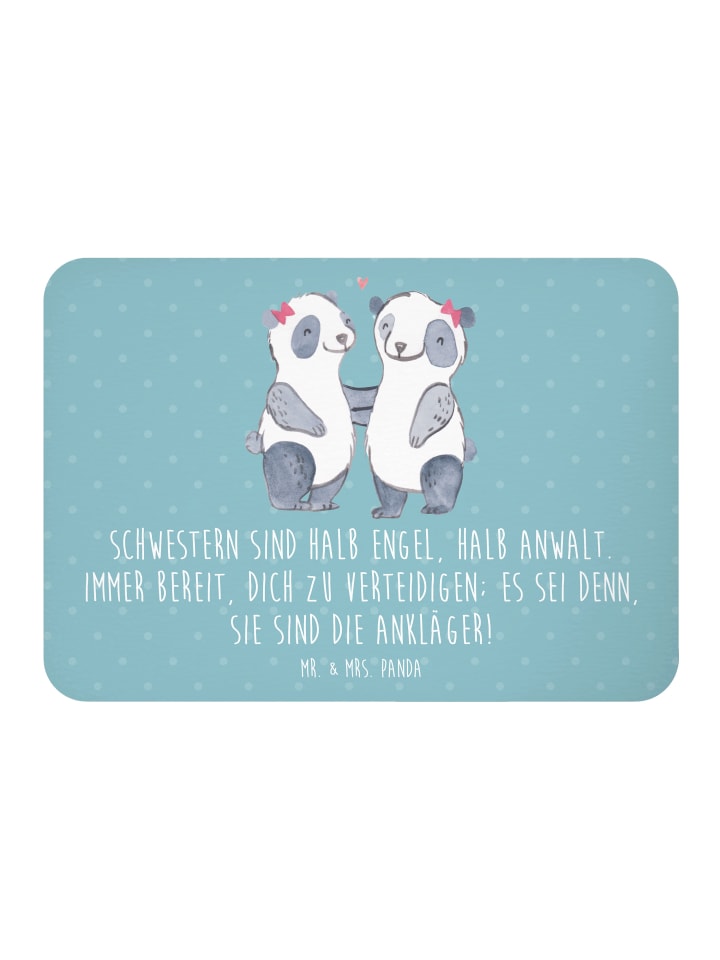 Magnet Schwesternwunder mit Spruch in Meeresbrise