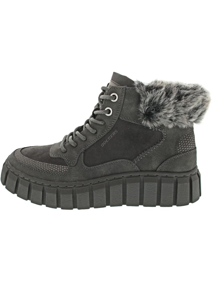 Schnürstiefel Grau