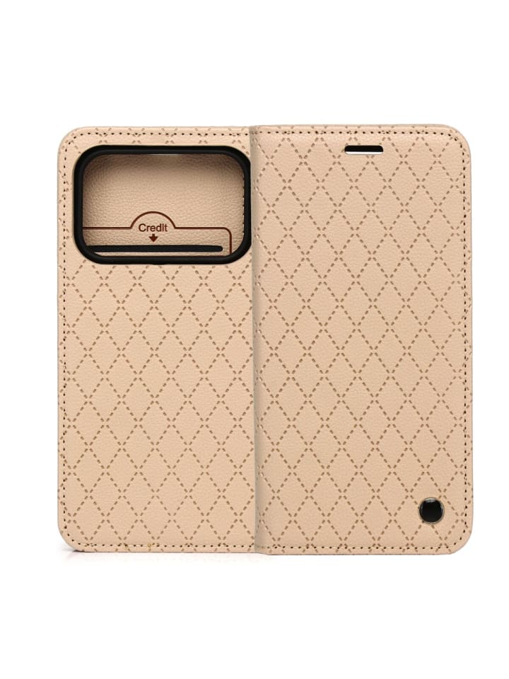 TFO Smart Caro für Honor Honor 600 Lite Beige Wallet-Handyhülle in Beige
