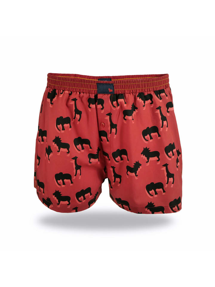 Boxer Prints in hellrot