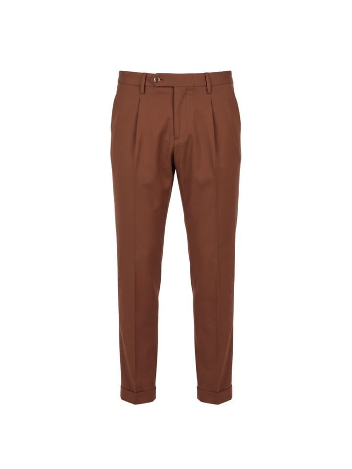 Braun Viskose Herren Hose