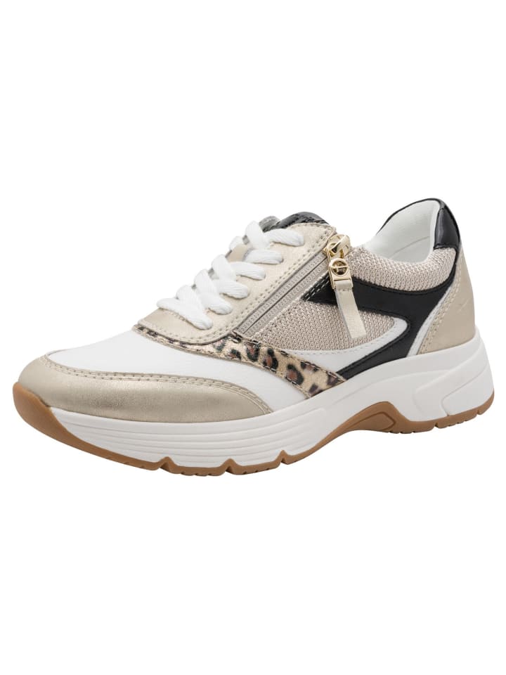 Wide Fit Sneaker in beige