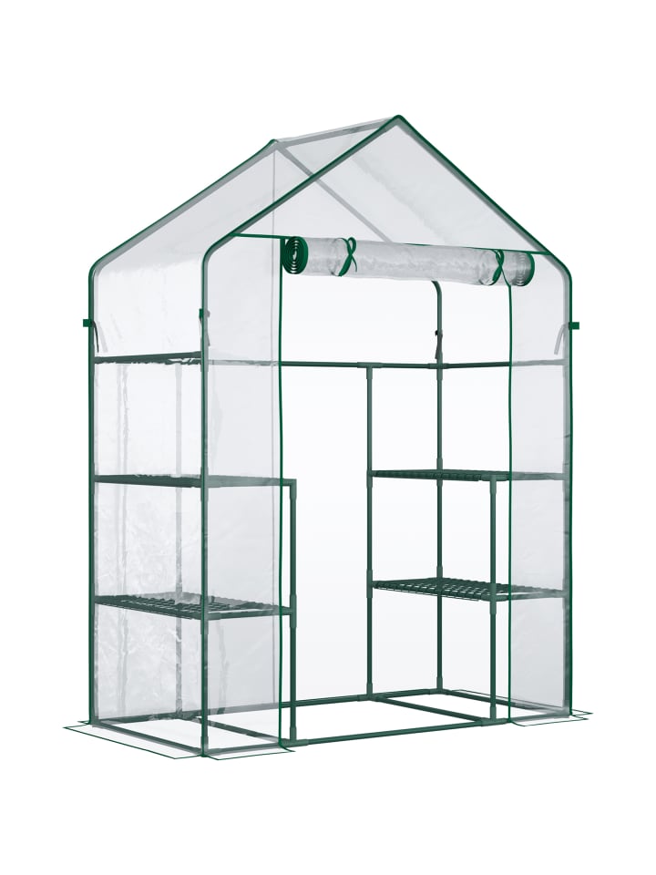 Gewächshaus in Transparent 142L x 73B x 195H cm