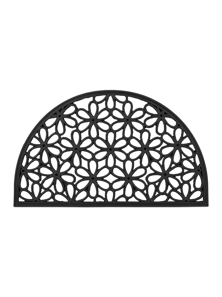 Fußmatte in Schwarz - (B)75 x (T)45 cm
