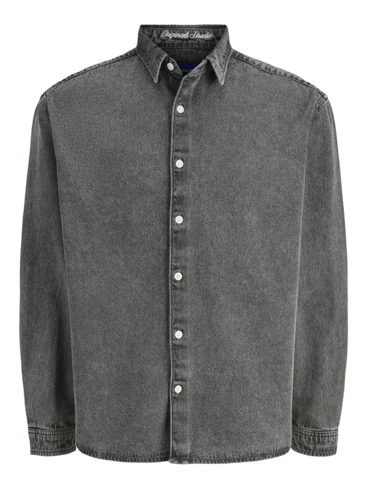 Hemd JORNORREBRO DENIM SHIRT in Grau