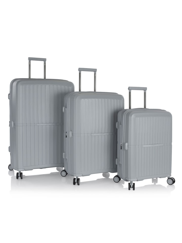 AirLite 4 Rollen Kofferset 3-teilig mit Dehnfalte grey