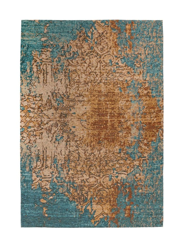 Kurzflor Teppich Pit 725 in Sand Blau