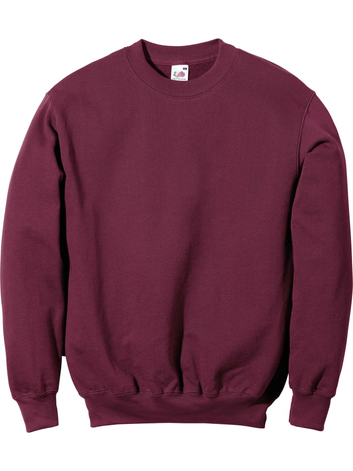Sweat Unisex-Sweatshirt in burgund