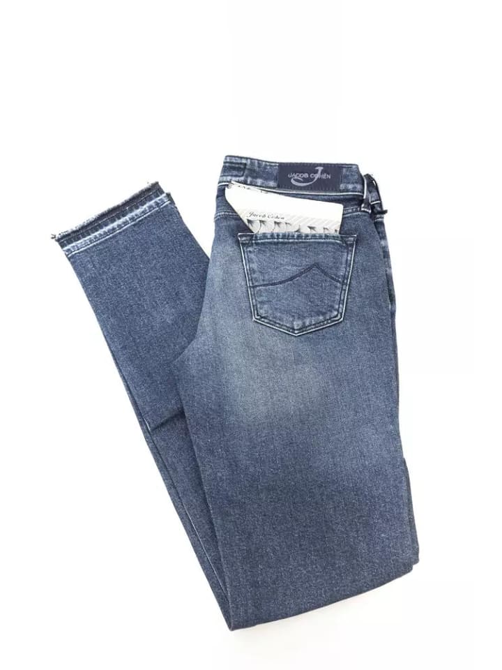 Blau Baumwolle Damen Jeans