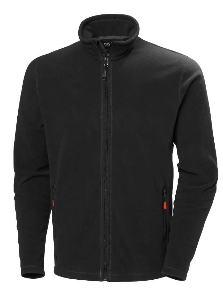 Fleecejacke/Fleecepullover in Schwarz