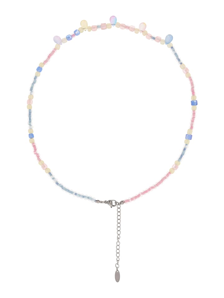 Women Necklace With Lobster Clasp in White Multicolor