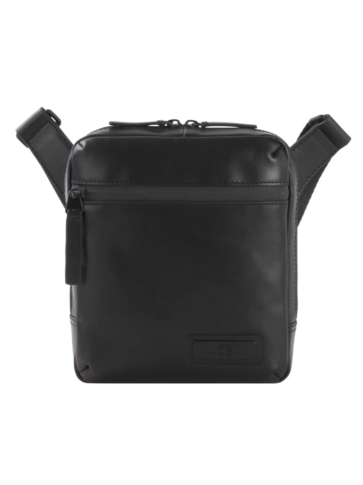 Aarhus Mini Bag Umhängetasche Leder 18 cm schwarz
