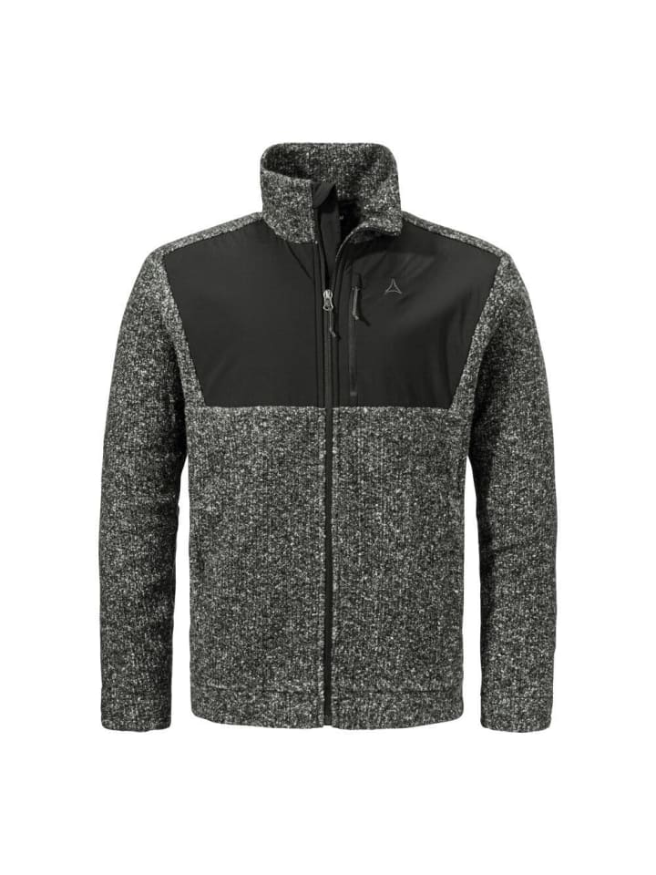 Fleecejacke in schwarz