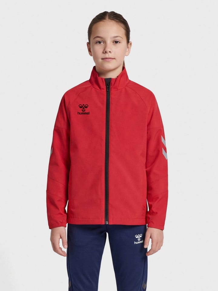 Reißverschluss Jacke Hmllead Kinder in TRUE RED