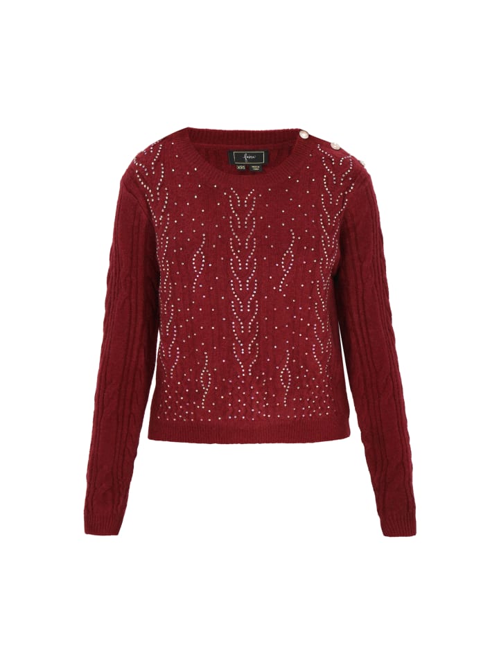 Women Sweater in burgundy