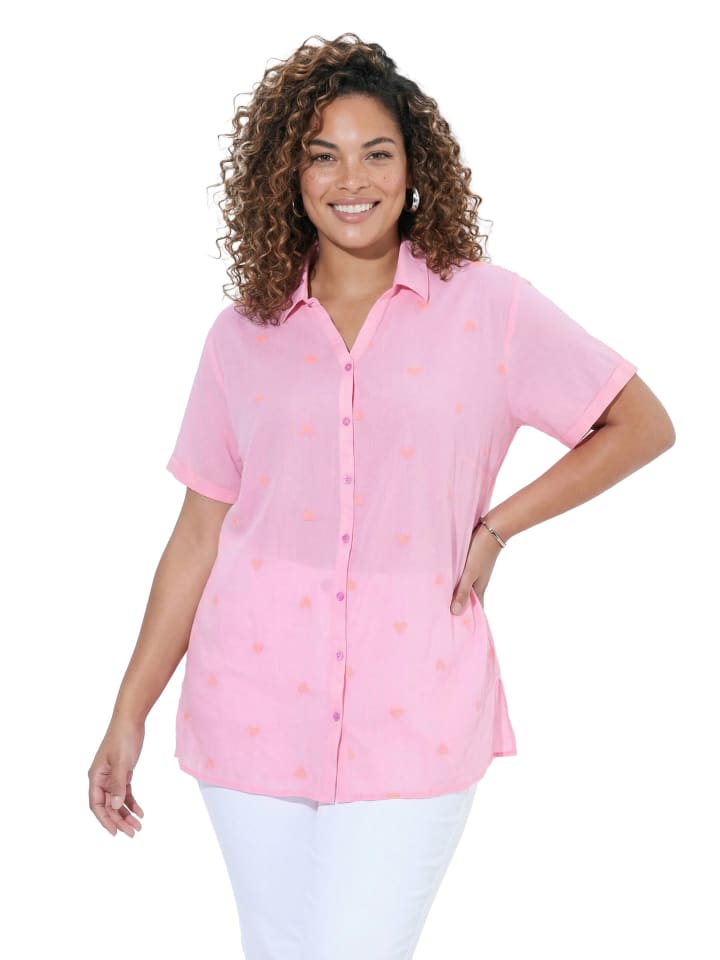 Bluse in hellrosa