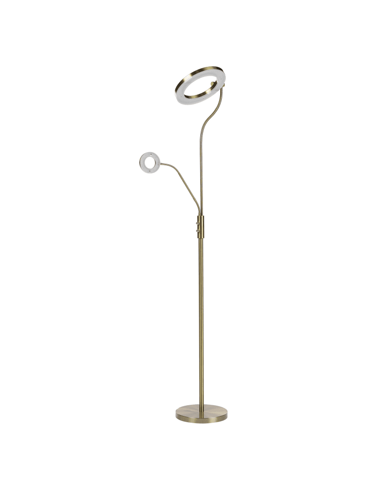 Stehleuchte AFTON in Messing - (W) 48 x (H) 187 x (L) 29 cm