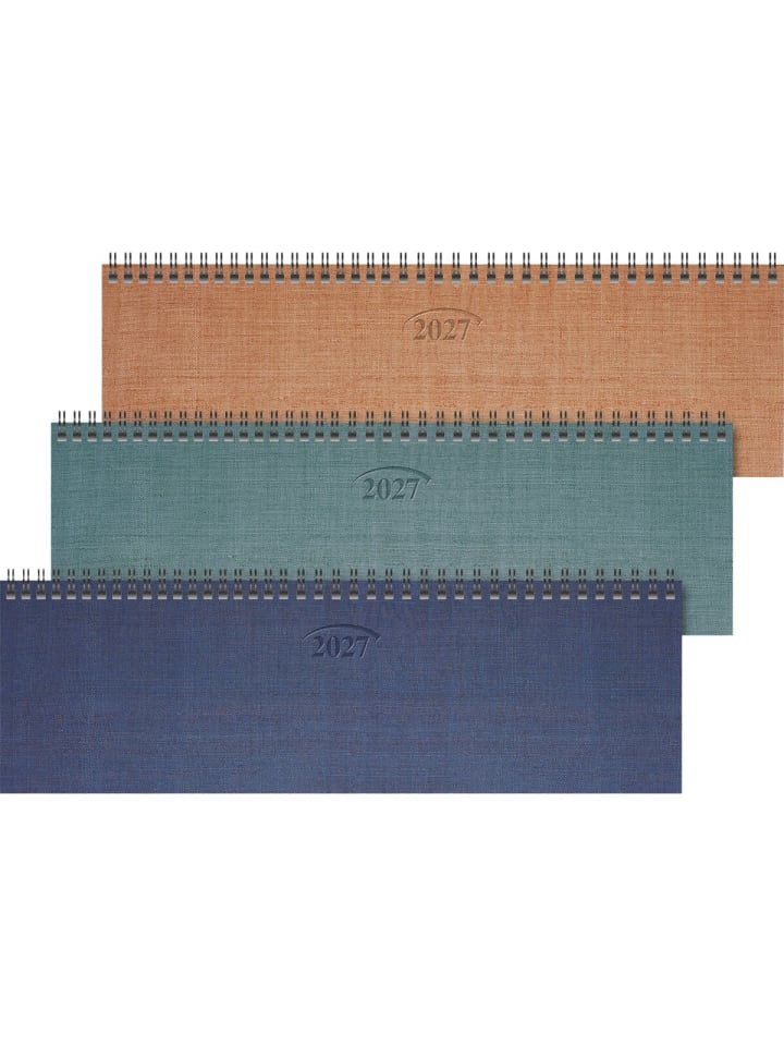 Querkalender 777 32,6x10,2cm 1 Woche/2 Seiten Metallico ...