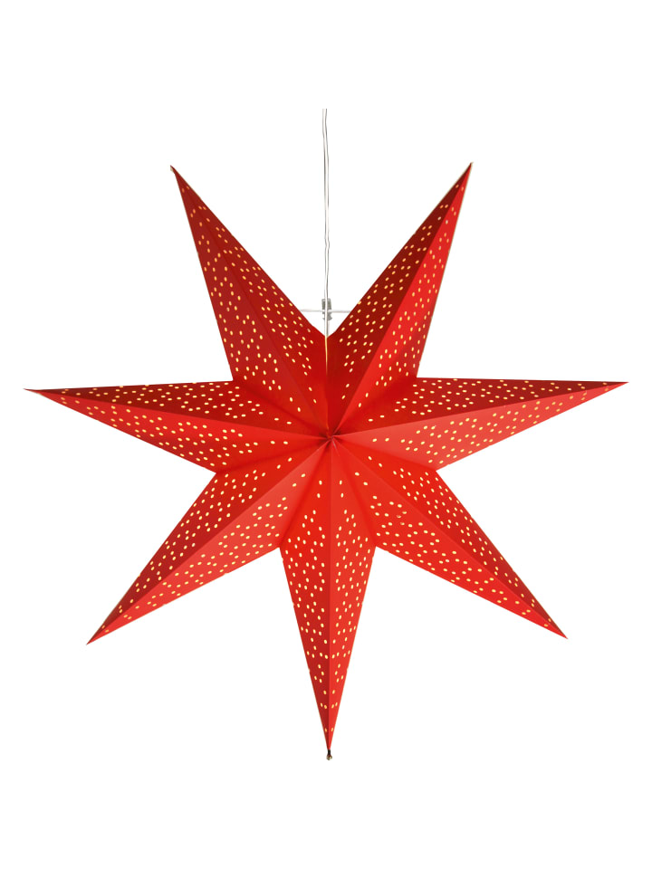 Papierstern 'Dot', rot, Ø 54cm in Rot