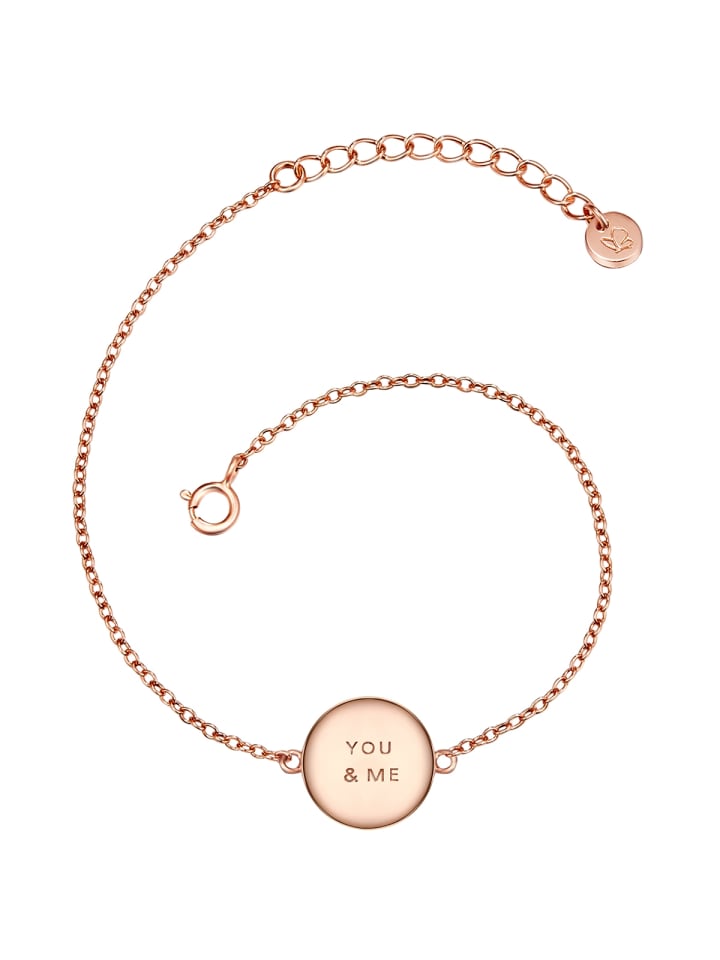 Armband You   Me aus Sterling Silber in roségold