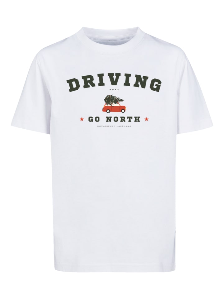 F4NT4STIC T-Shirt Driving Home Weihnachten in weiß günstig kaufen | limango
