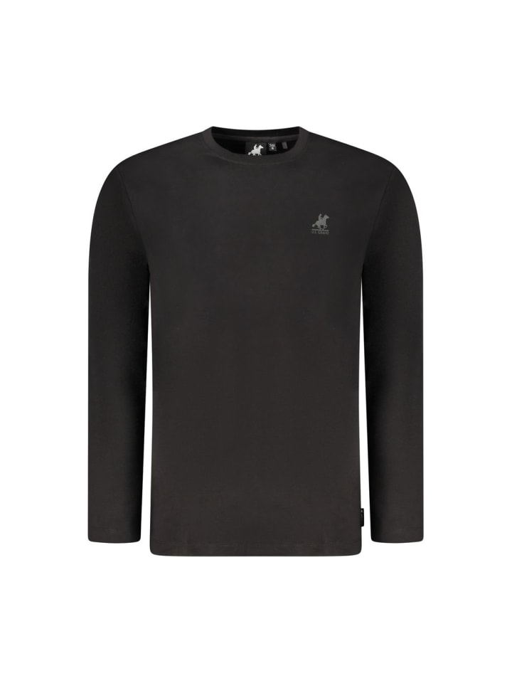 Schwarz Baumwolle Herren T-Shirt