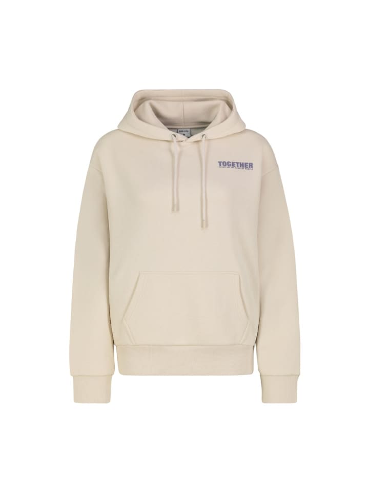 Sweatshirt in canvas beige
