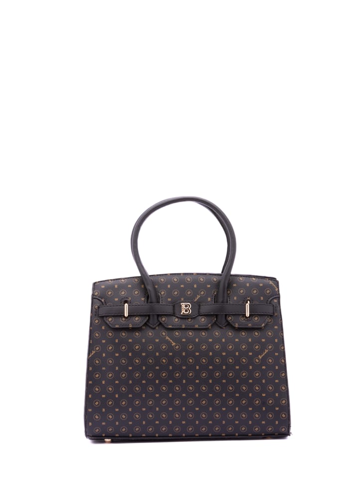 Handtasche in BLACK AND BLACK