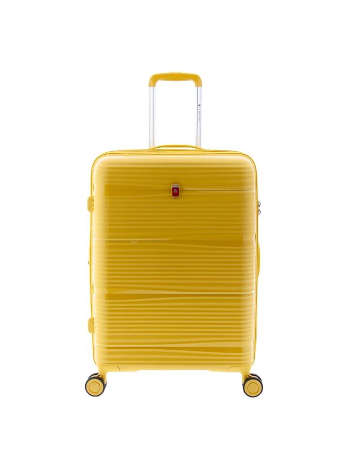 0800 4 Rollen Trolley 65 cm mit Dehnfalte yellow