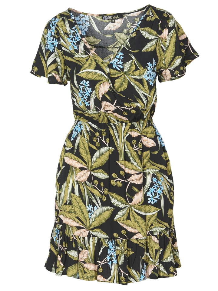 KURZÄRMELKLEID in bunt