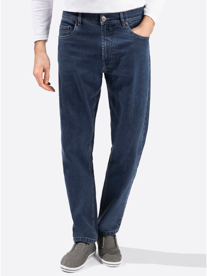 Jeans in blue-stone-washed