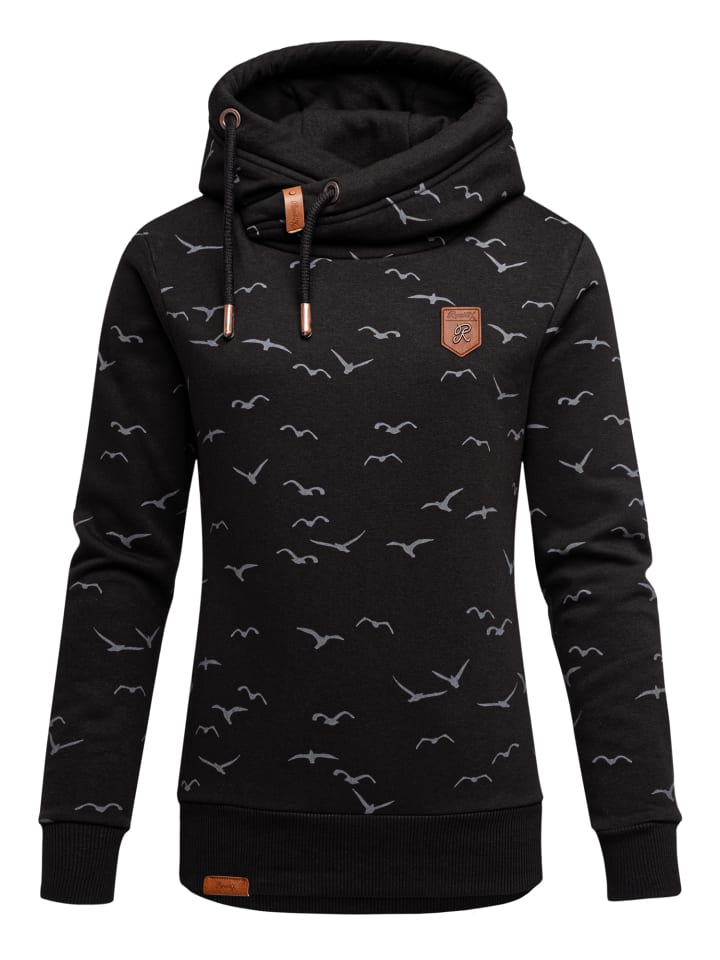 Kapuzenpullover HARVA in Schwarz